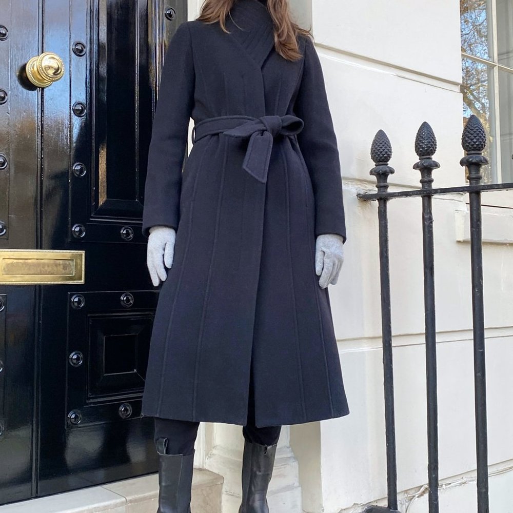 Babaton Connor Coat (Sz M, Black)